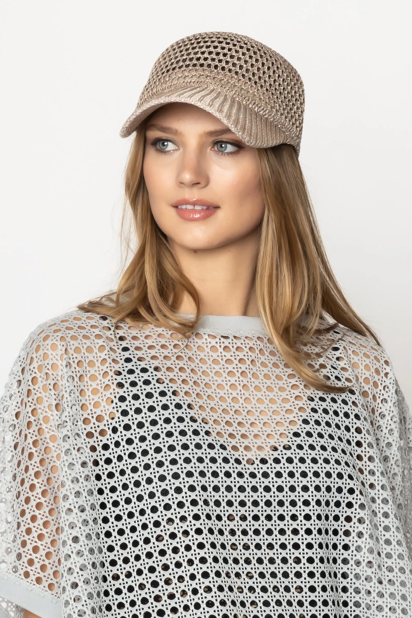 Lurex Metalic Baseball Cap