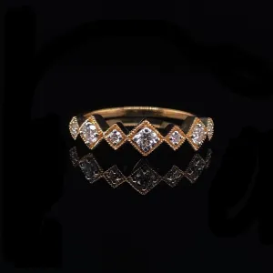 #LVNA2024 | Golden Half Eternity Diamond Ring 18kt