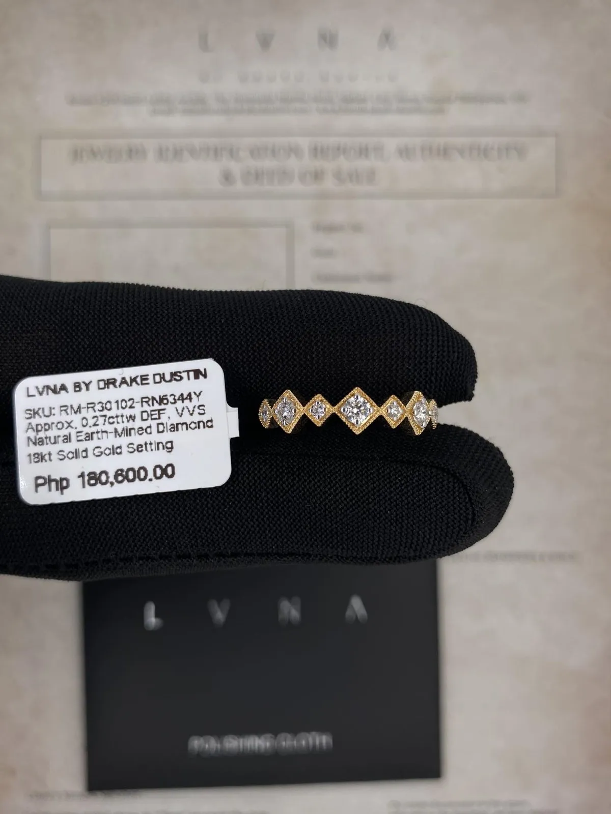 #LVNA2024 | Golden Half Eternity Diamond Ring 18kt