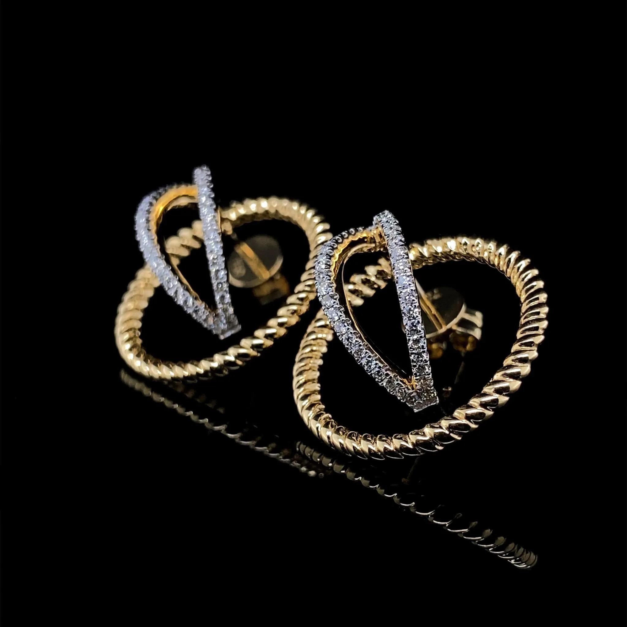 #LVNA2024 | Golden Rope Bali Diamond Earrings 18kt