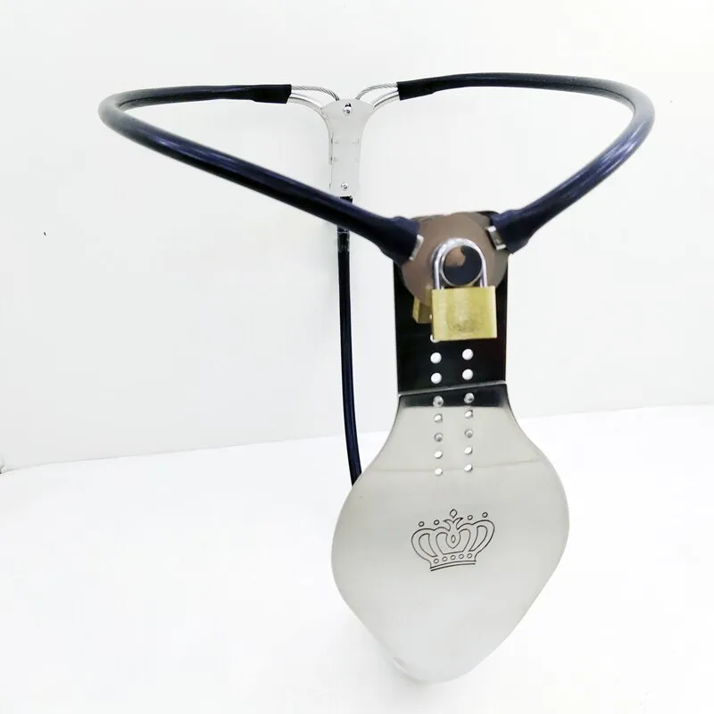 Male Bondage Lock Chastity Belt Pants