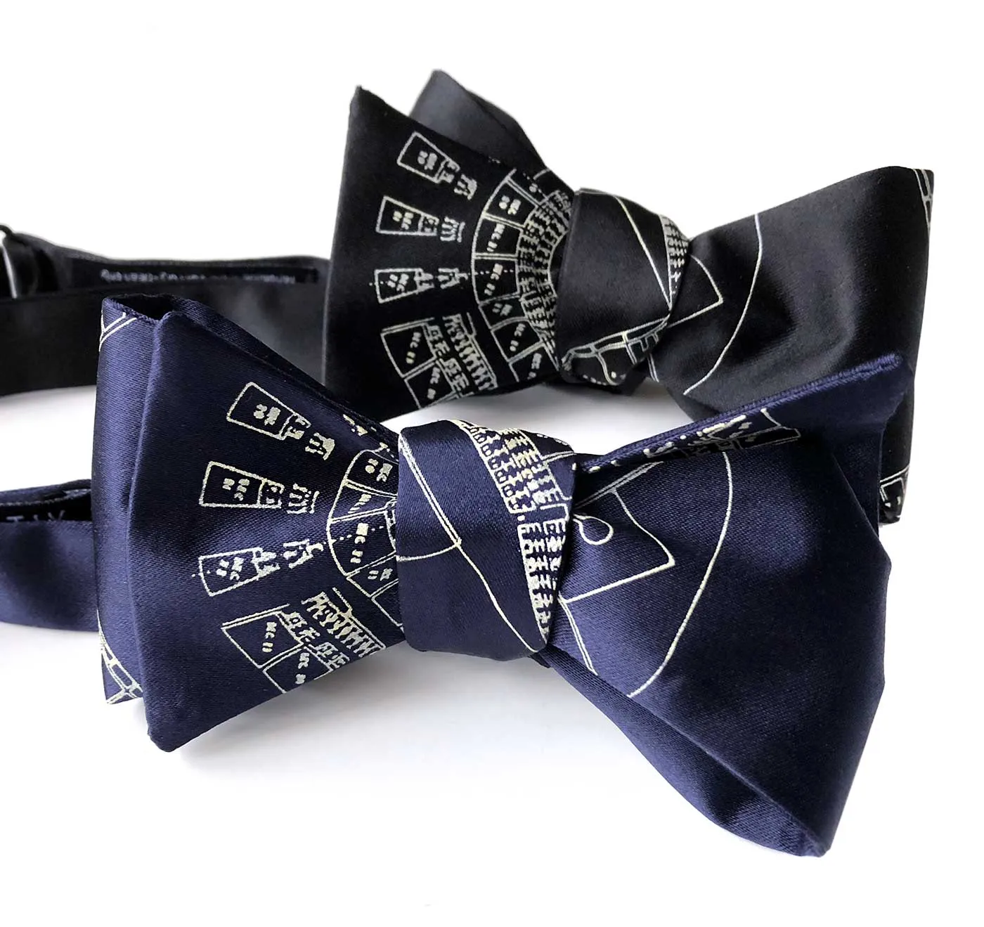 Old Tiger Stadium Blueprint Bow Tie, Navin Field Tie