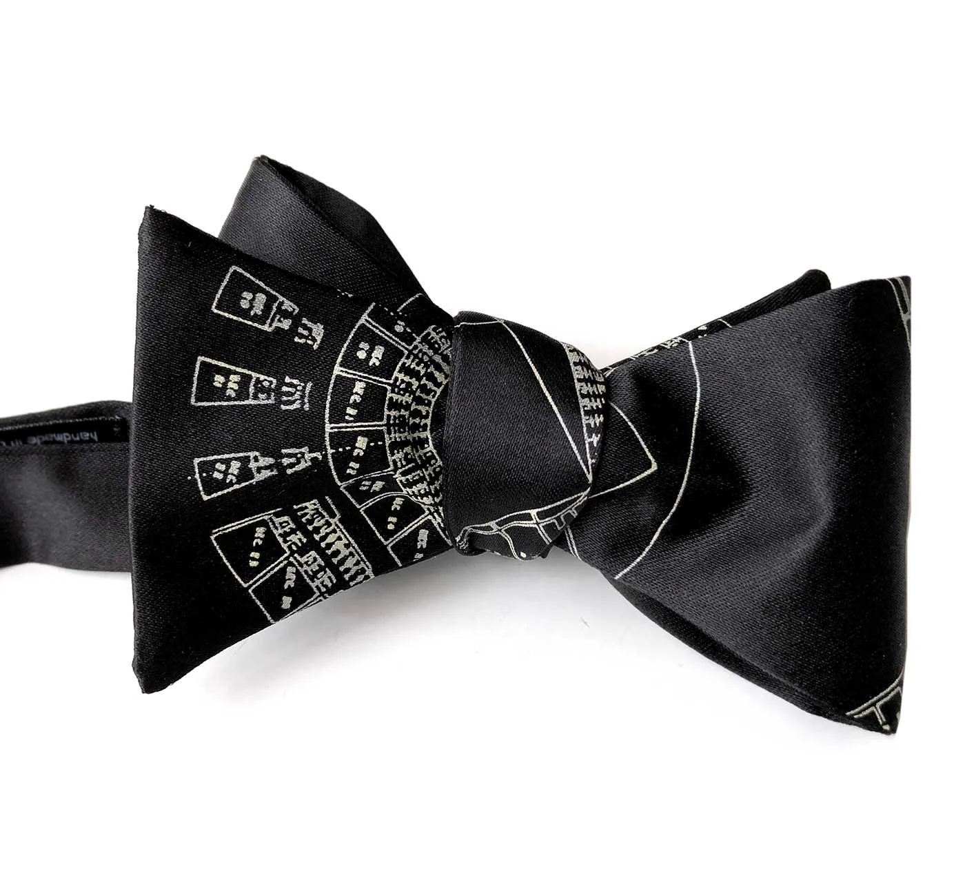 Old Tiger Stadium Blueprint Bow Tie, Navin Field Tie