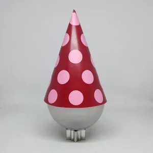 Paper Eskimo Pink Polka Dot Party Hat - 12 Pkt