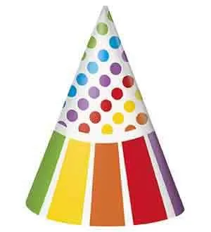 Rainbow Birthday - Hats