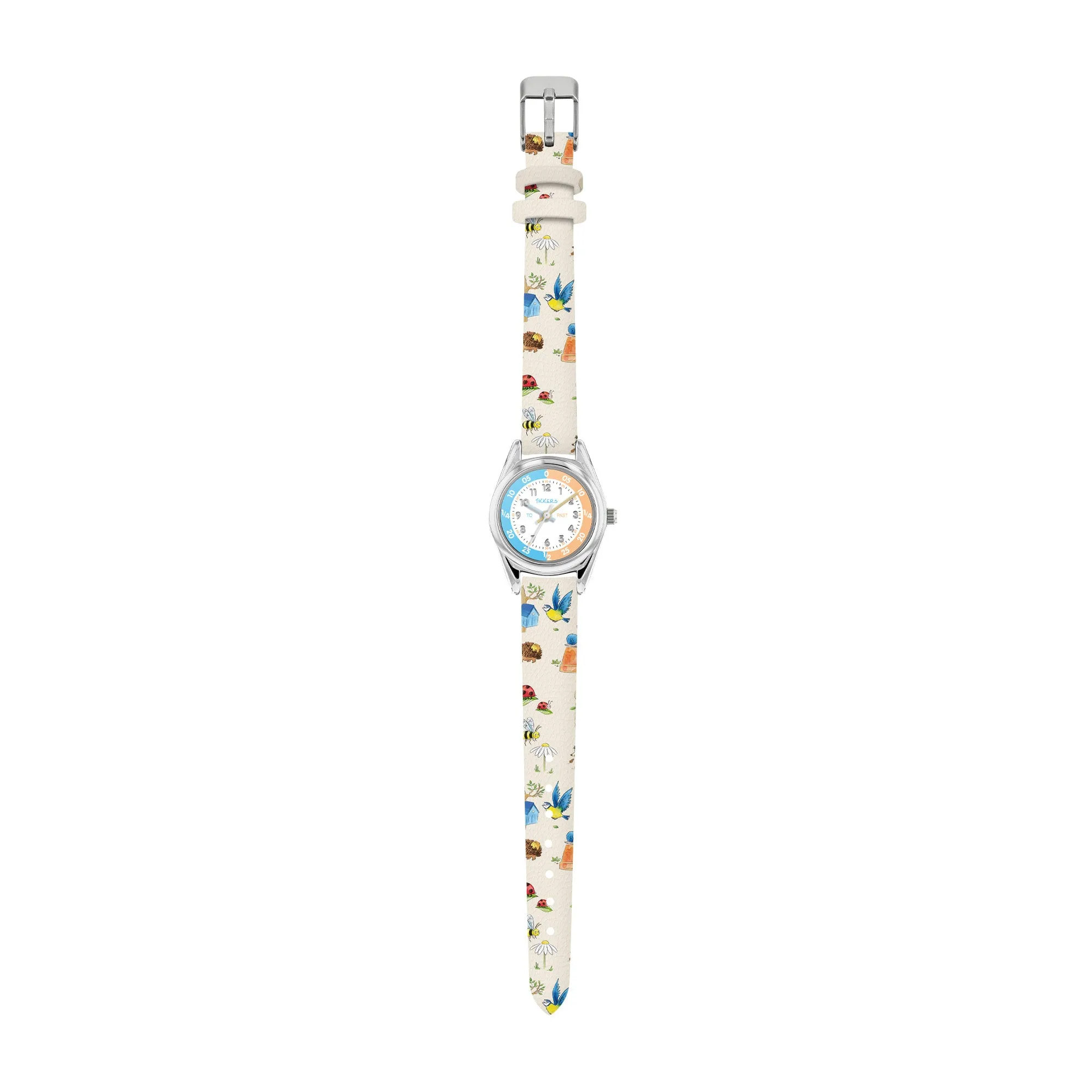 RSPB x Tikkers Wild Things Printed Strap Kids Time Teacher Watch