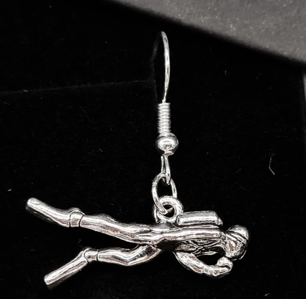 Scuba Diver Earrings