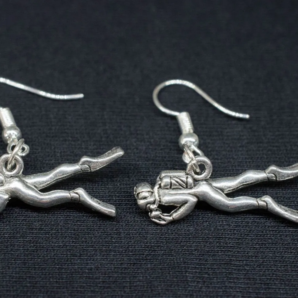 Scuba Diver Earrings