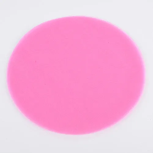 Shocking Pink Premium Tulle Circle - ( 9 inch | 25 Pieces )