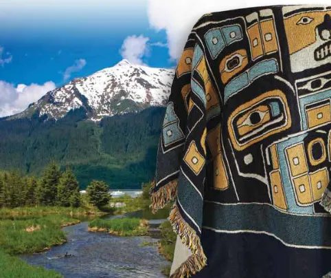 The Chilkat Voile Scarf Northwest Chilkat Design