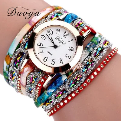 Women Watches Bracelet watch reloj mujer 2017 Luxury Famous Brands Quartz Dress Gift Flower Crystal Clock